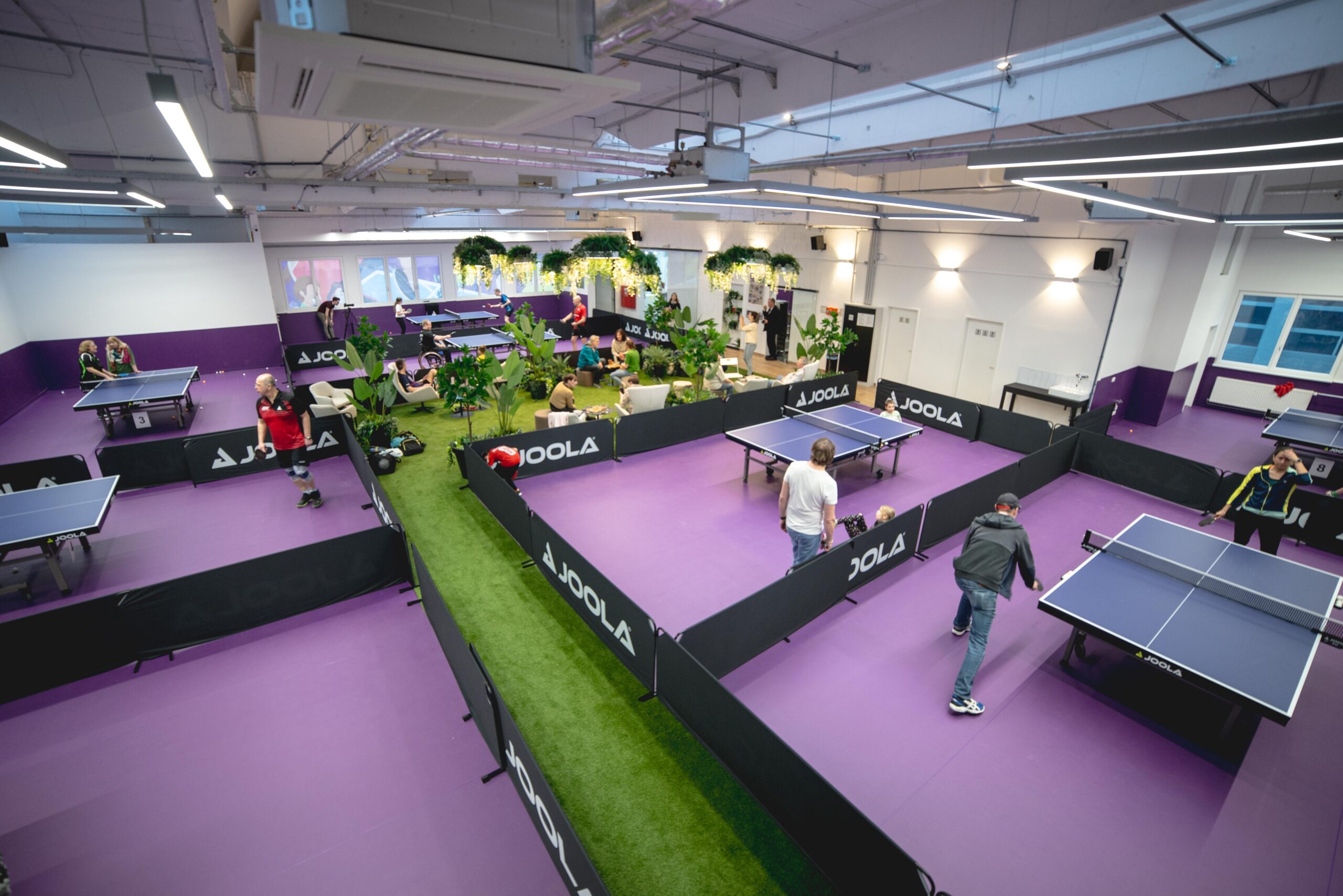 Fischaugenfoto von der Halle