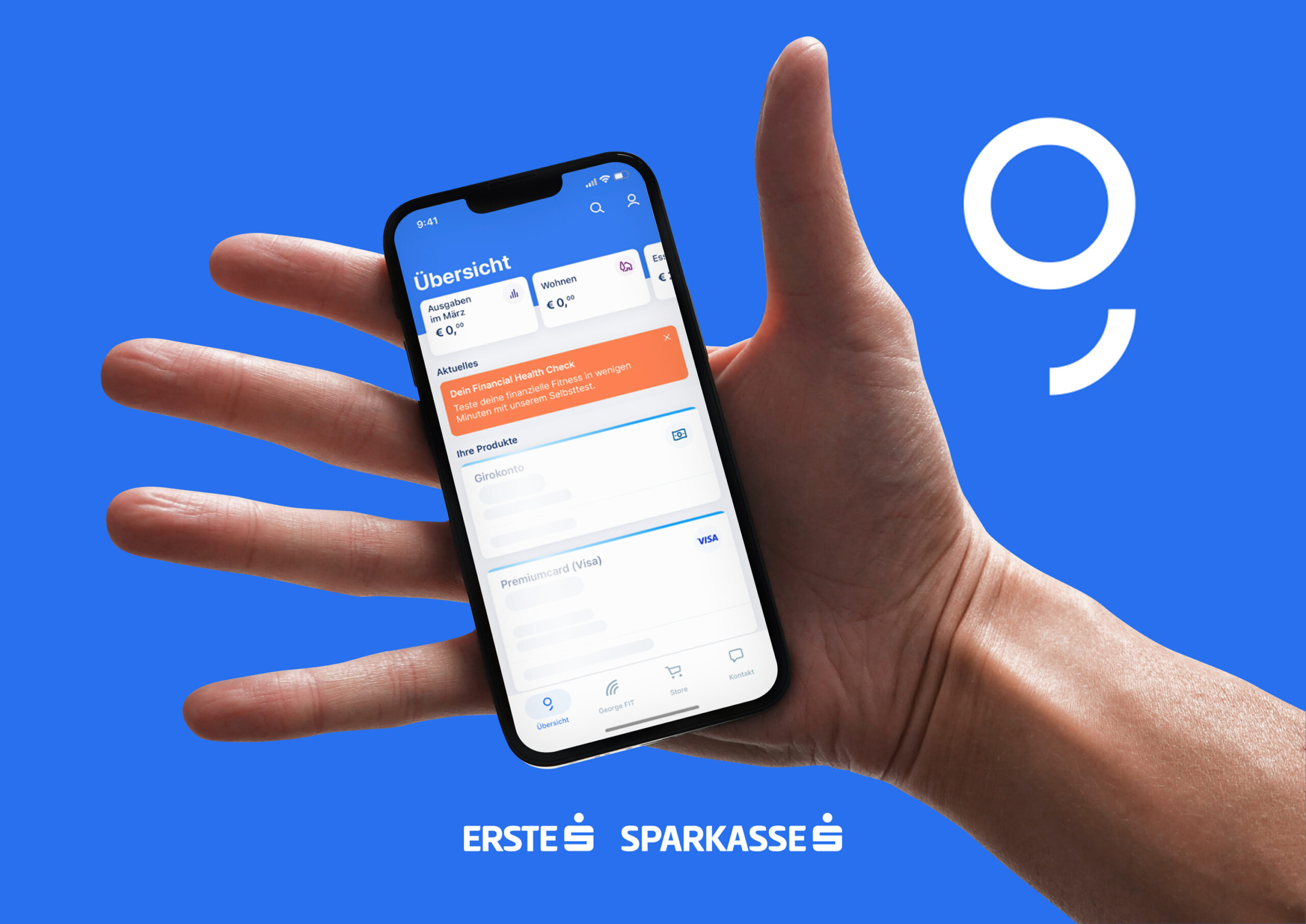 Smartphone mit George Netbanking App