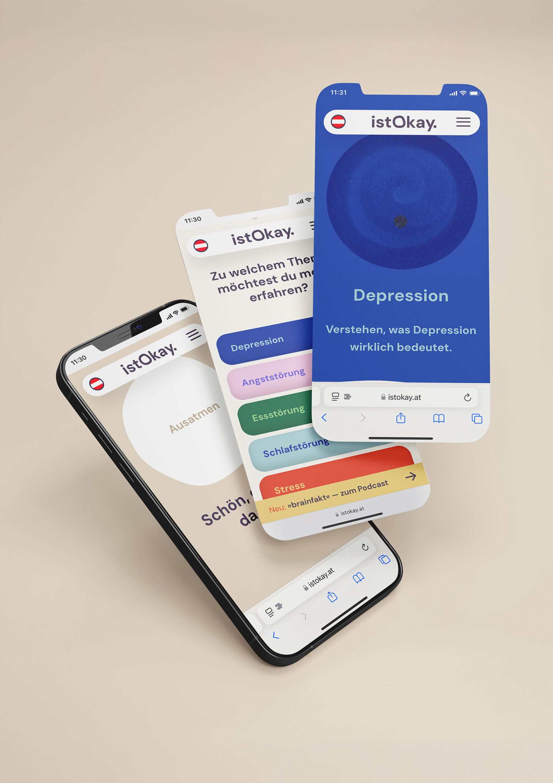 UI-Screens von ostOkay.at