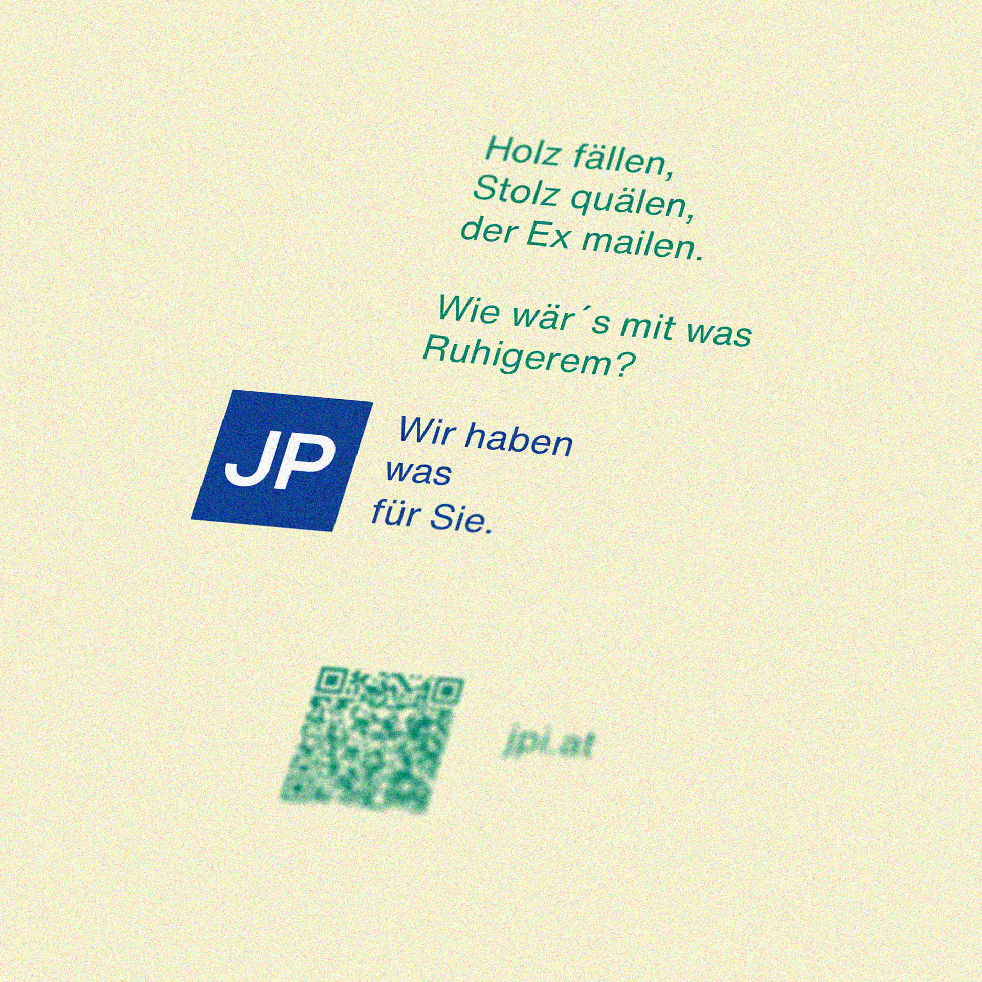 JP Inserat für das Burgtheater Programm