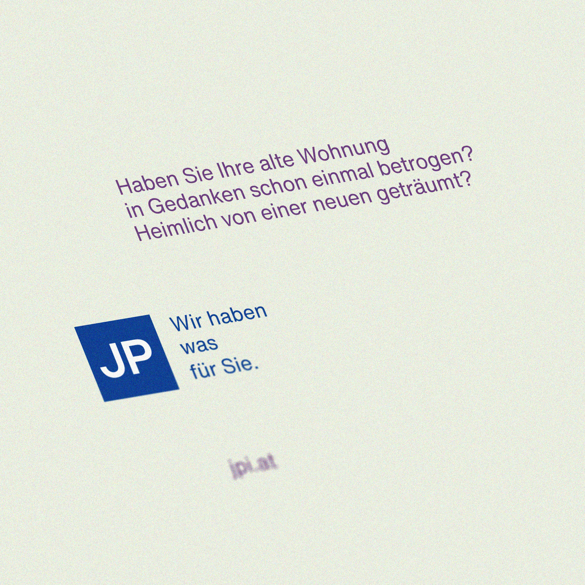 JP Inserat für das Burgtheater Programm