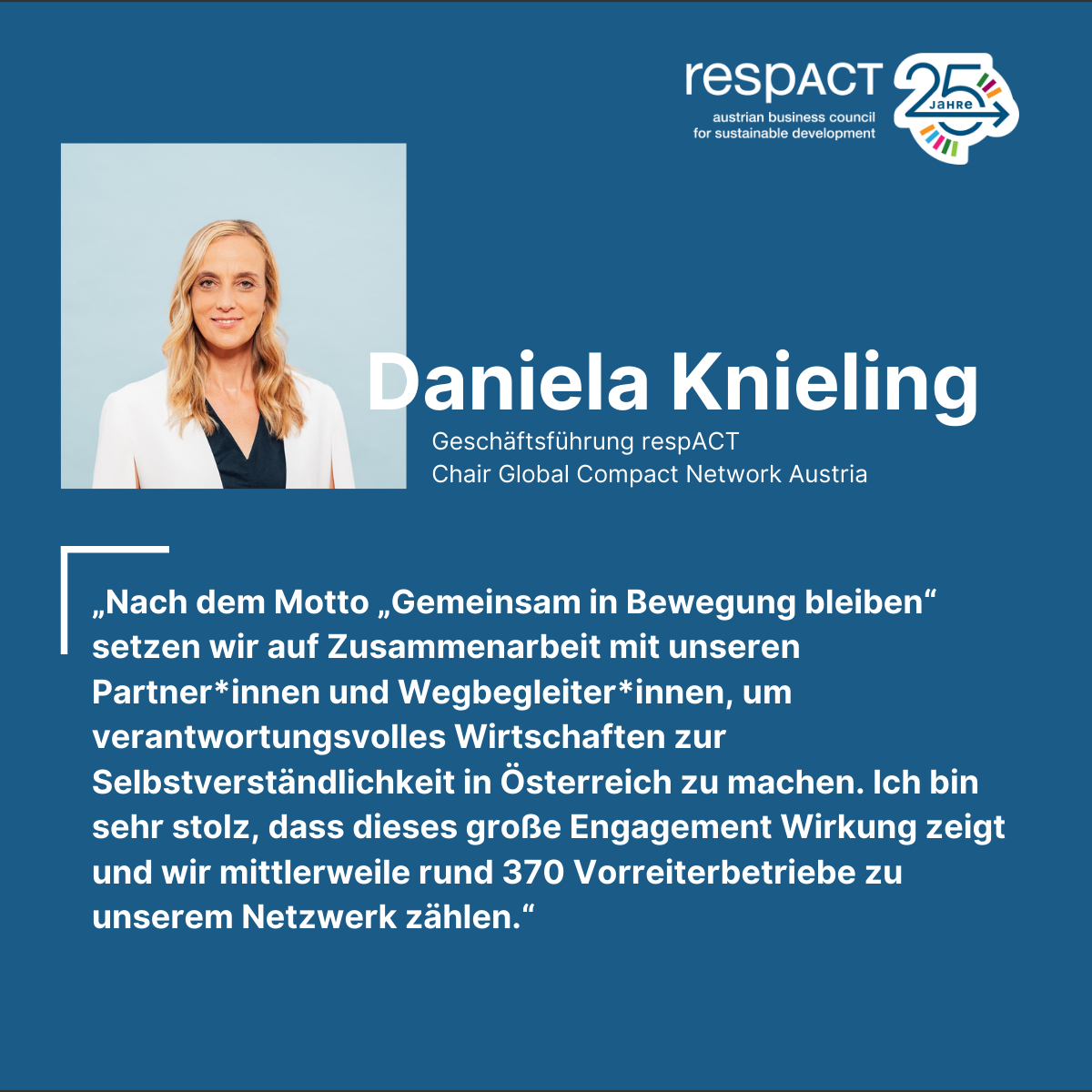 Social Media Post Beitrag mit einem Zitat