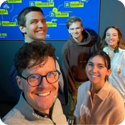 Selfie vom Team der Gebrüder Pixel