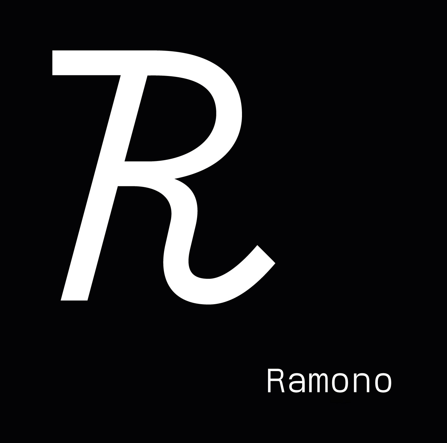 Großes R, geschrieben mit der Schriftart Ramono11111111