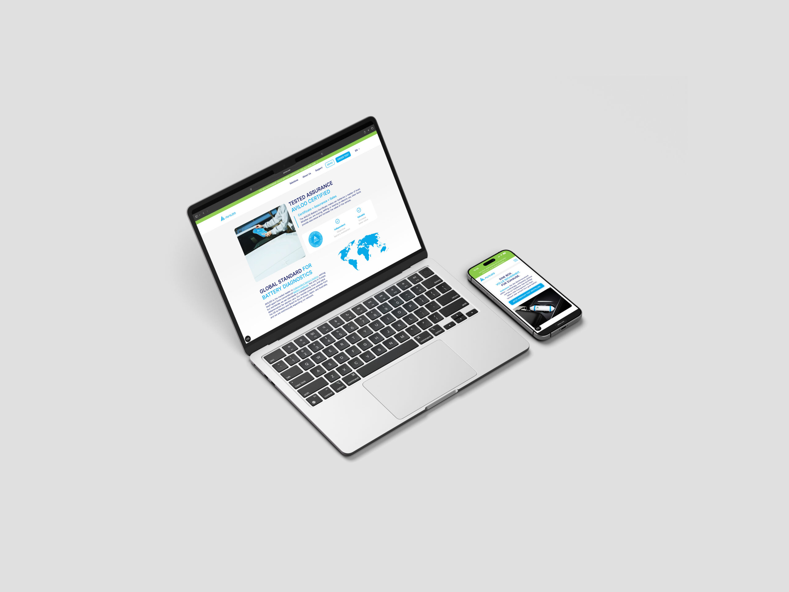 Website-Ansichten vonDesktop und Mobile